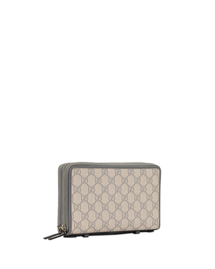 Double G Leather Clutch Bag