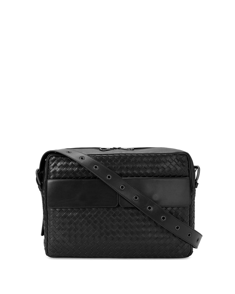 VN Leather Messenger Bag