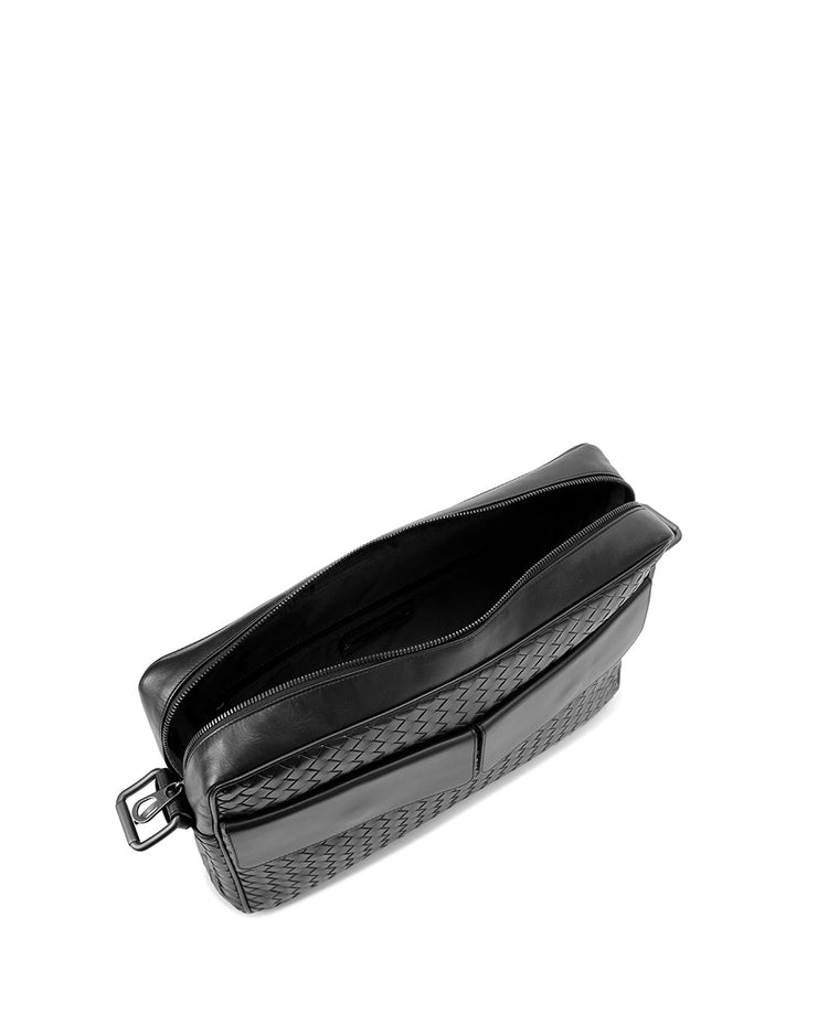 VN Leather Messenger Bag