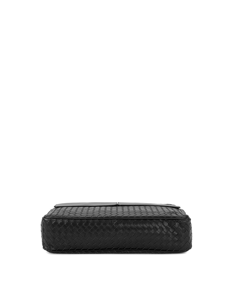 VN Leather Messenger Bag