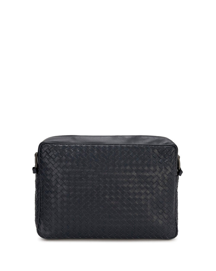 VN Leather Messenger Bag