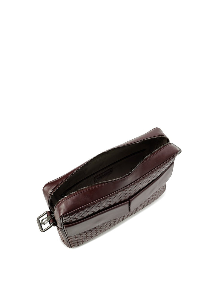 VN Leather Messenger Bag