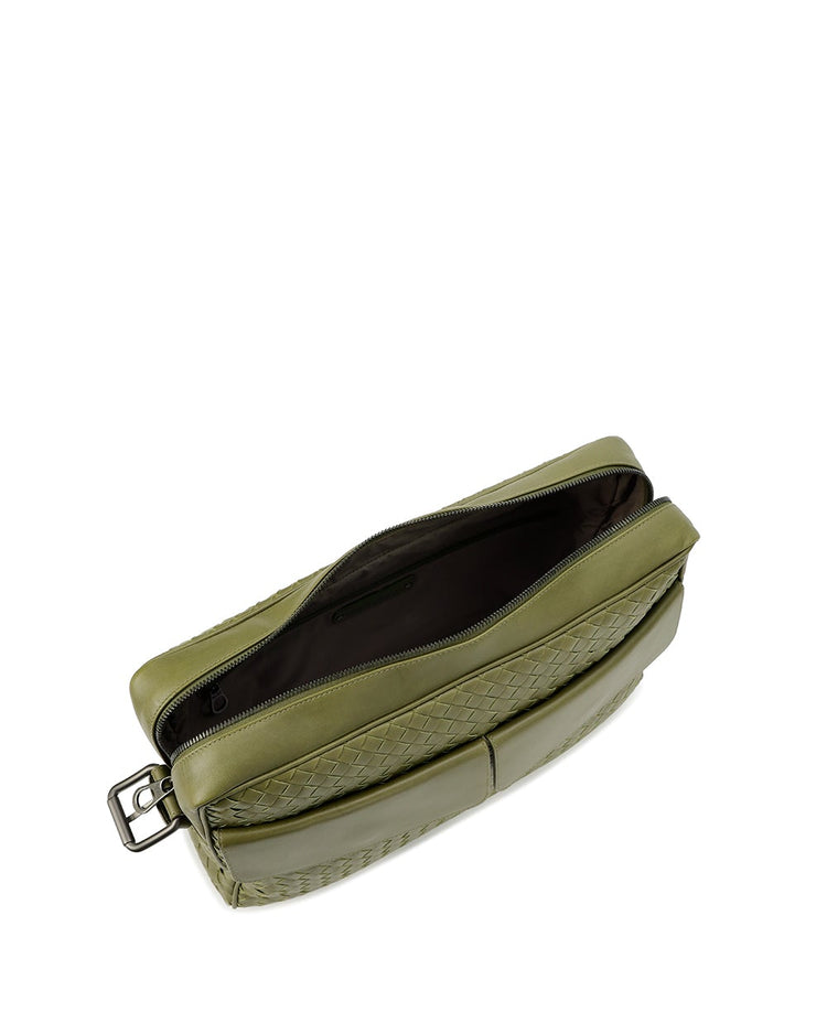 VN Leather Messenger Bag