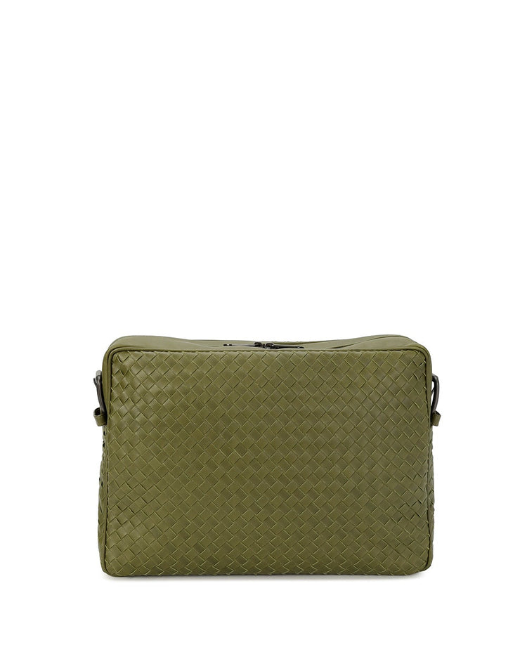 VN Leather Messenger Bag