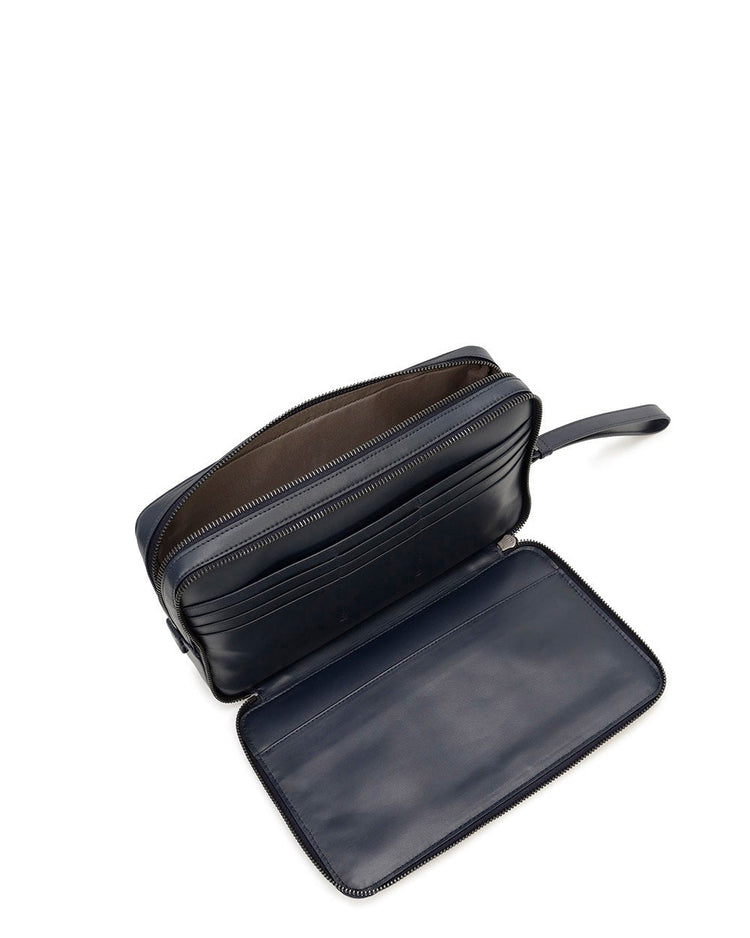 Intrecciato Leather Clutch