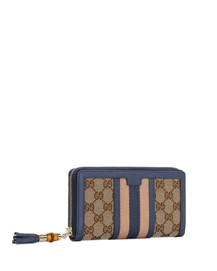 RANIA Canvas Long Wallet