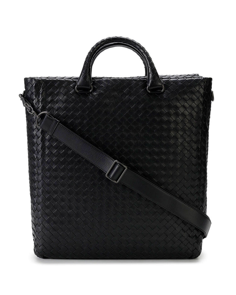 Woven Calf Leather Briefcase