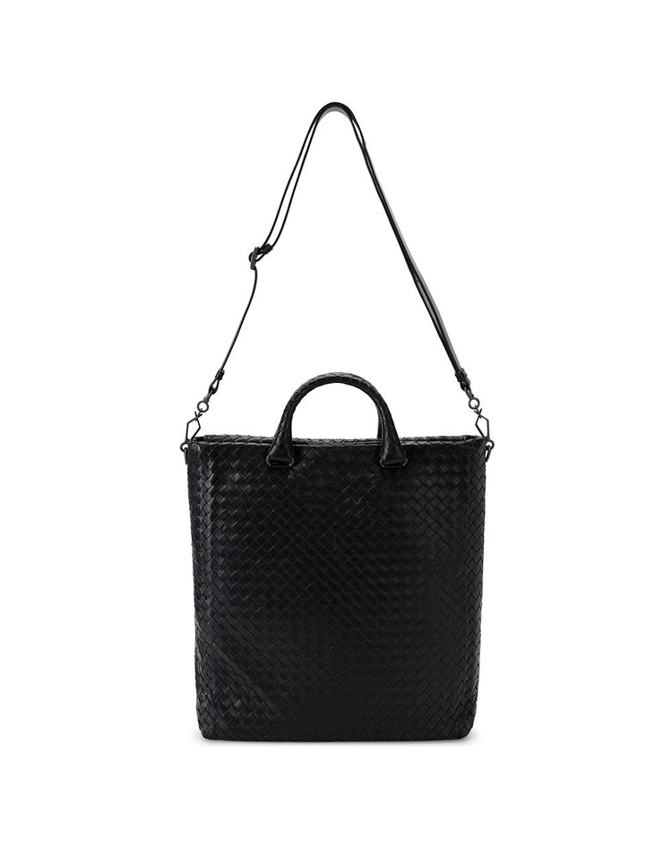 Woven Calf Leather Briefcase