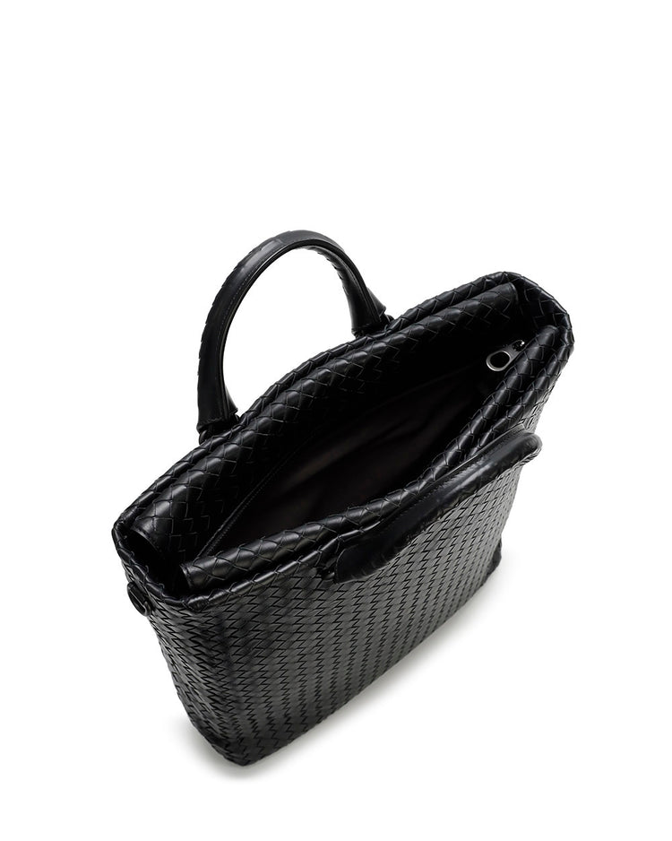 Woven Calf Leather Briefcase