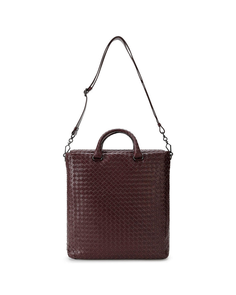 Woven Calf Leather Briefcase
