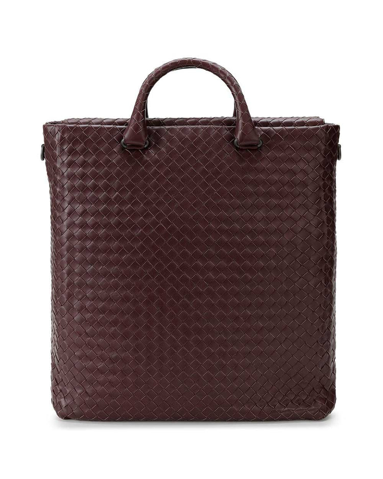 Woven Calf Leather Briefcase