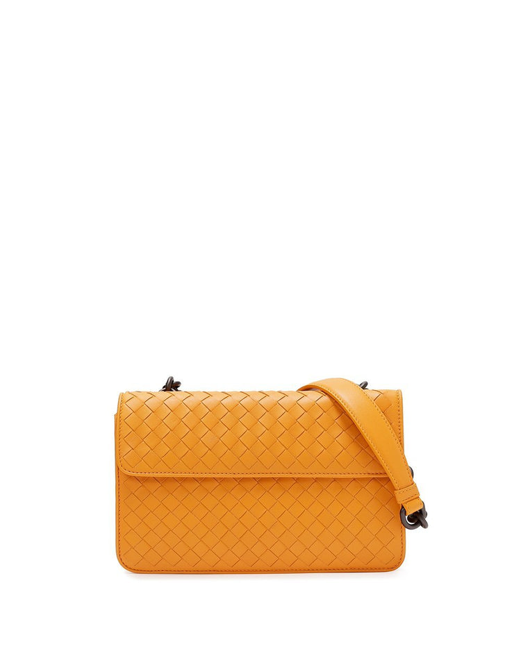 Woven Leather Shoulder Bag