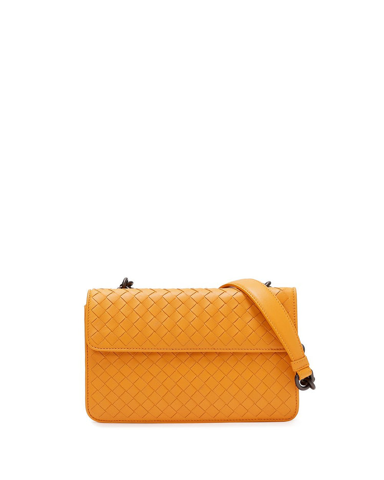 Woven Leather Shoulder Bag