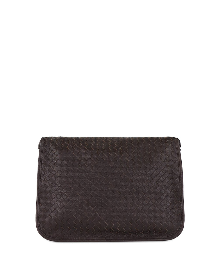 Intrecciato Leather Crossbody Bag