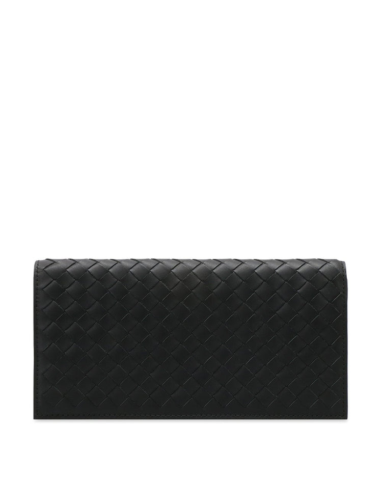 Woven Pattern Long Folding Wallet