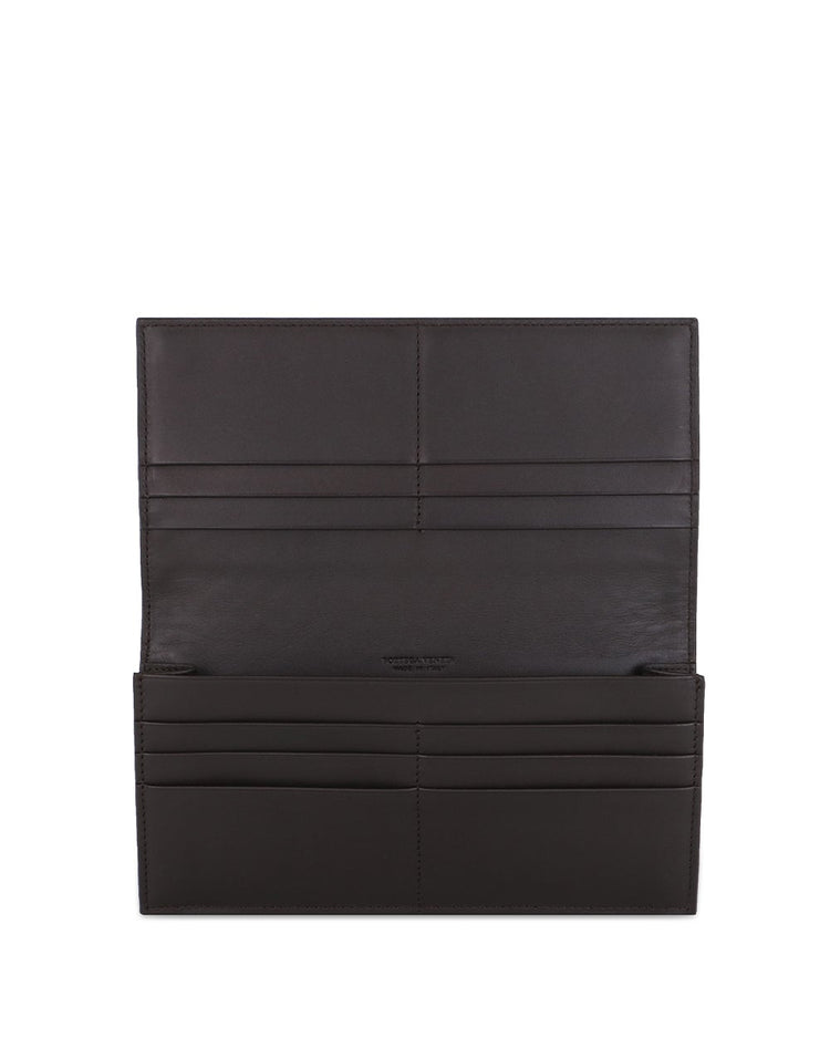 Woven Pattern Long Folding Wallet