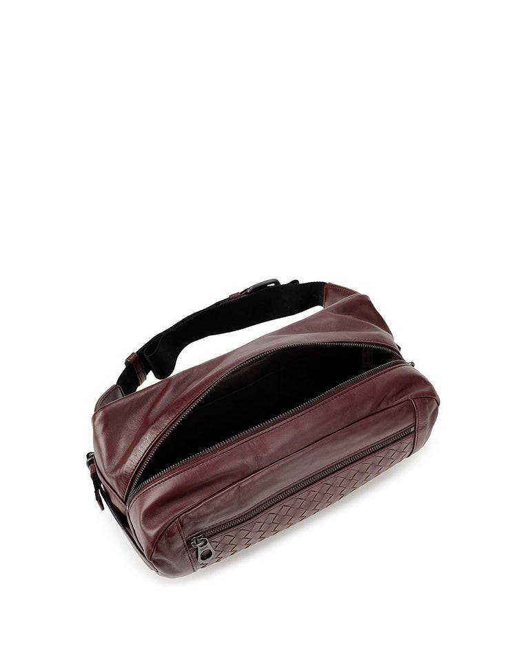 Intrecciato Leather Belt Bag