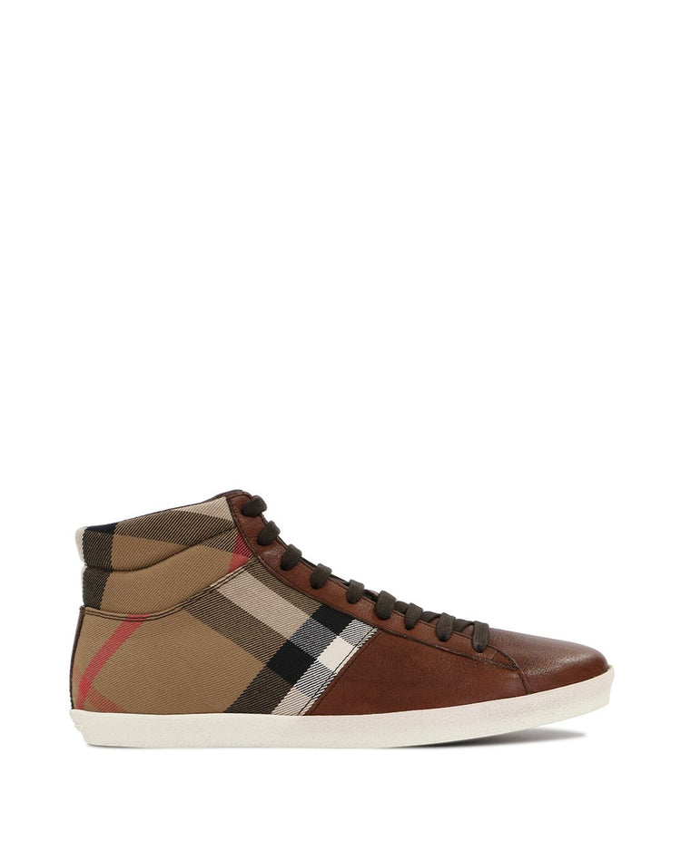 Vintage Check Leather Sneaker