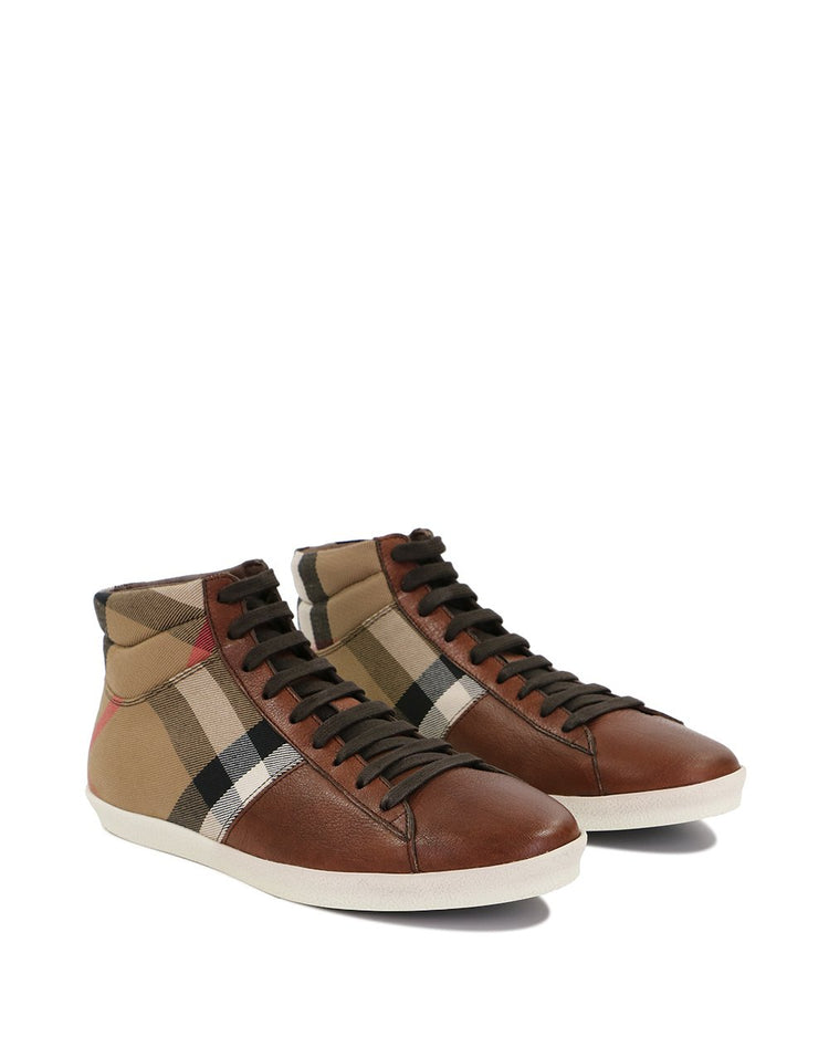 Vintage Check Leather Sneaker