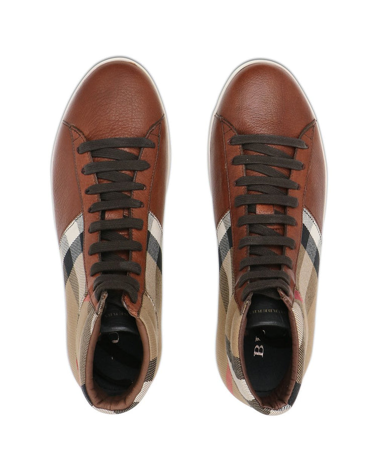 Vintage Check Leather Sneaker
