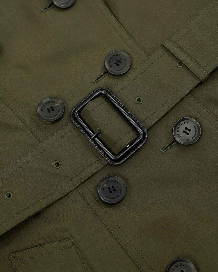 Double-Breasted Mid-Length Trench Coat