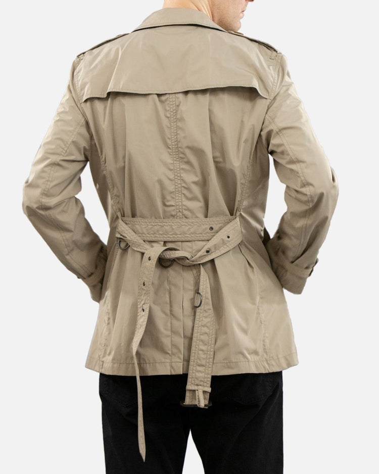 Cotton Lapel Trench Coat - ISSI Outlet