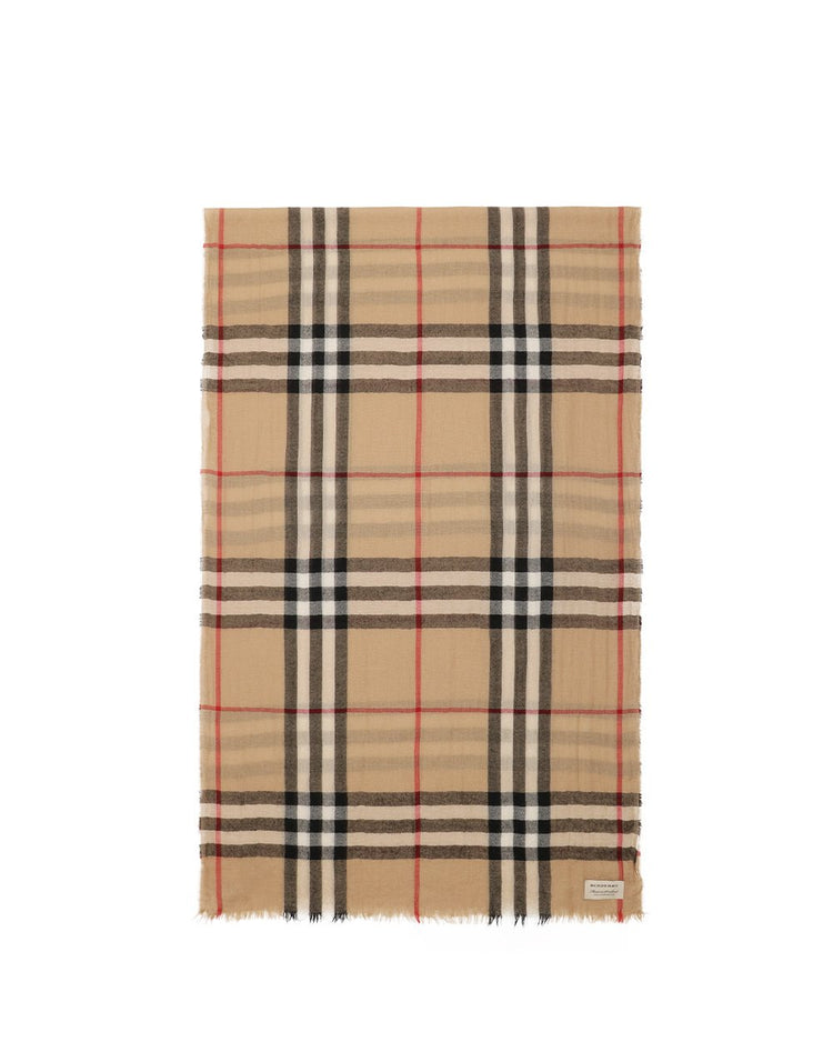 Cashmere Check Scarf