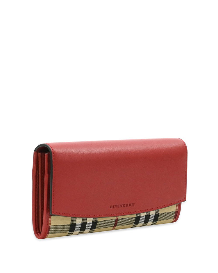 Leather Plaid Casual Long Wallet