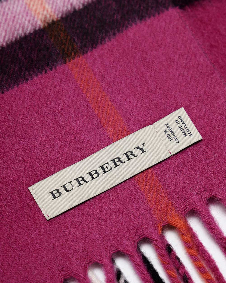 Cashmere Check Scarf - ISSI Outlet