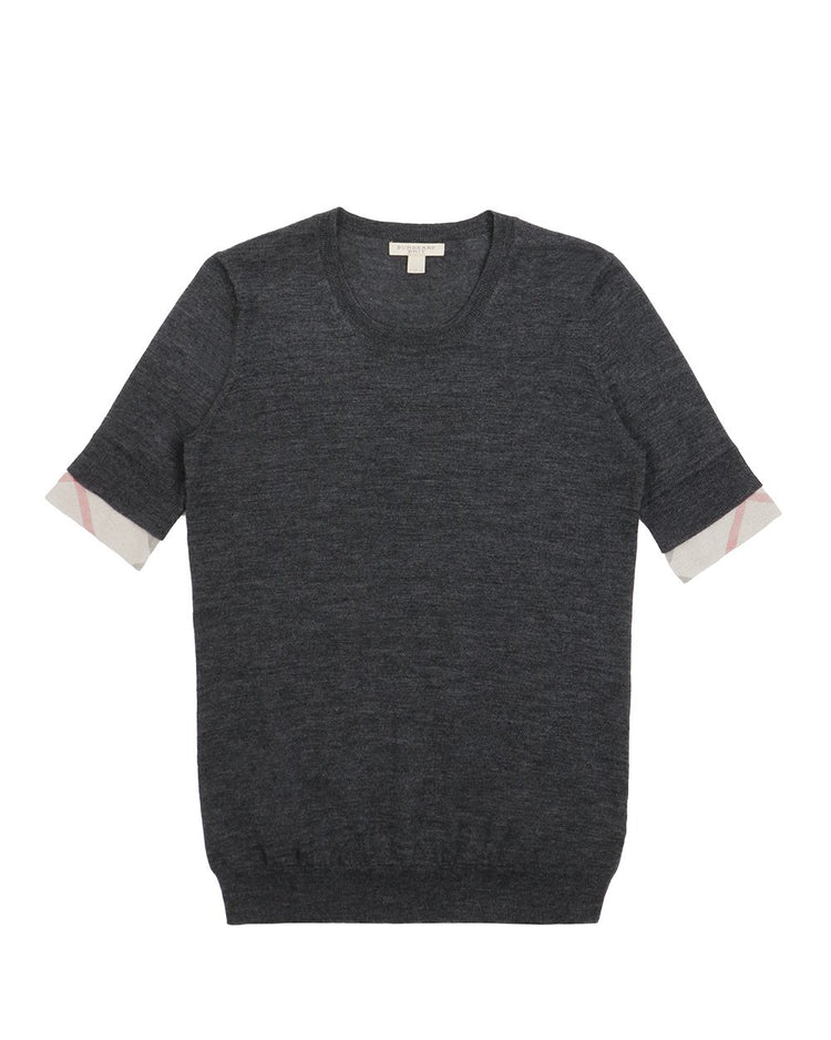 Round Neck Short Knitwear