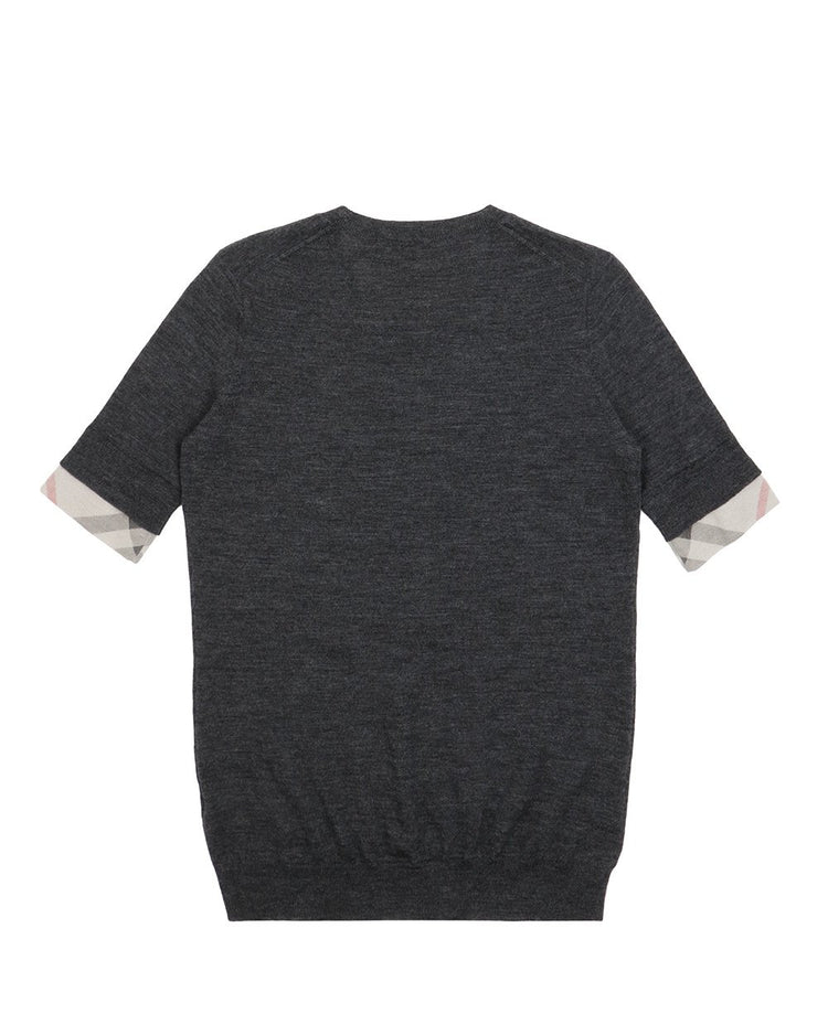 Round Neck Short Knitwear