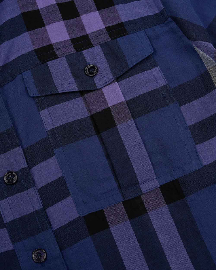 Check Cotton Long-Sleeves Shirt - ISSI Outlet
