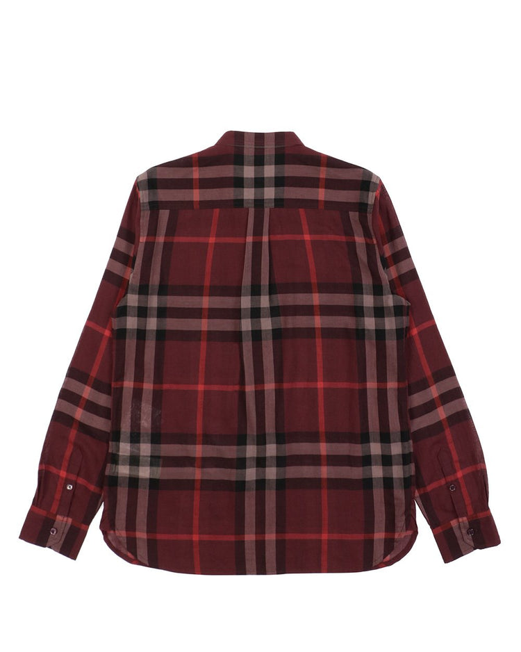 Check Cotton Long-Sleeves Shirt - ISSI Outlet