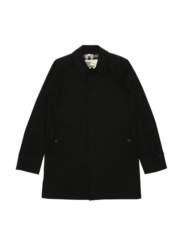 Mid-Length Single-Breasted Trench Coat