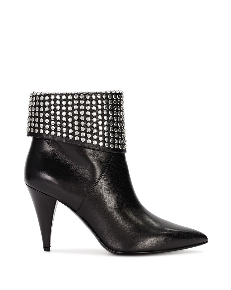 Rivet High Heel Ankle Boots