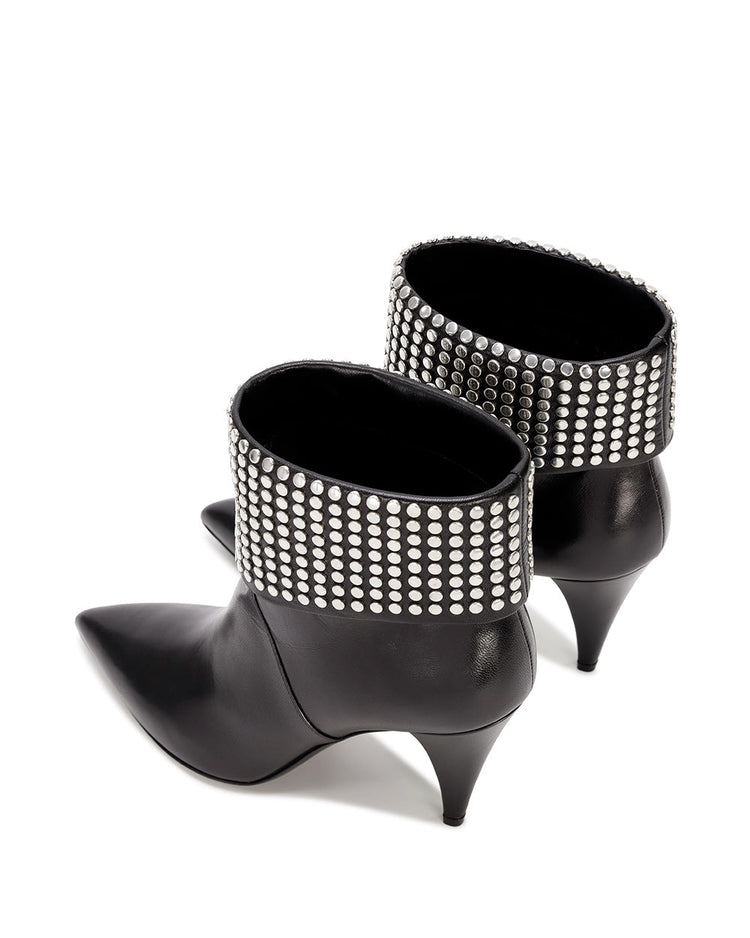 Rivet High Heel Ankle Boots
