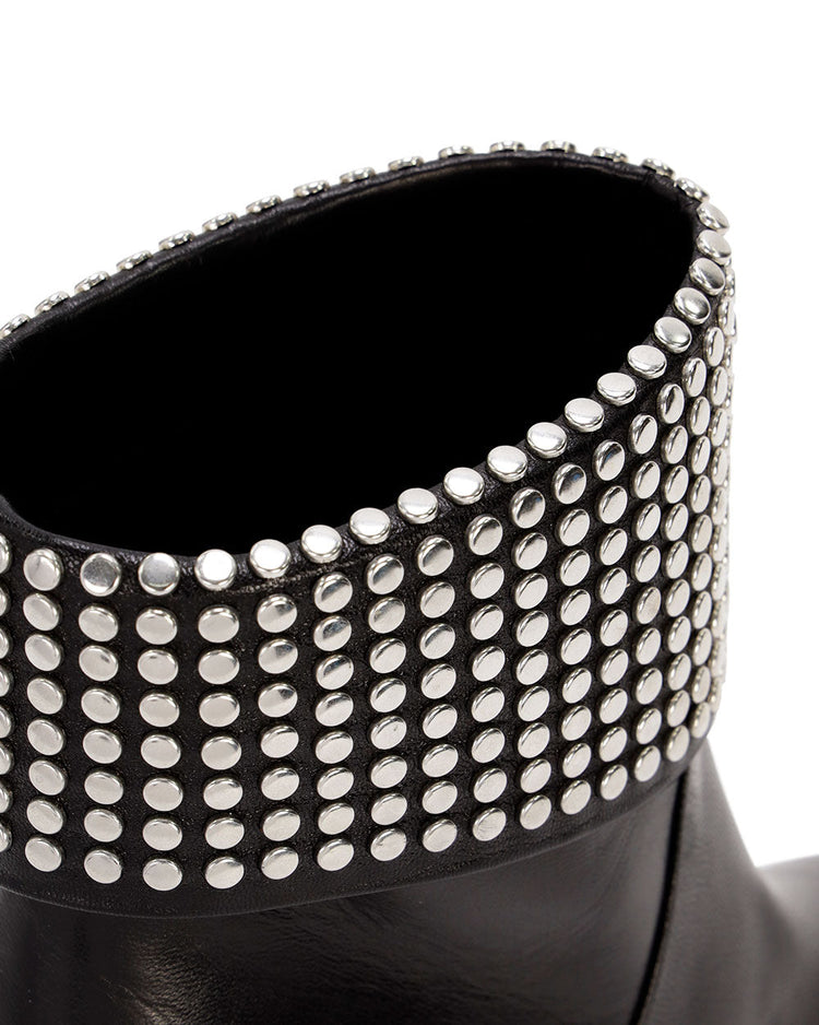 Rivet High Heel Ankle Boots
