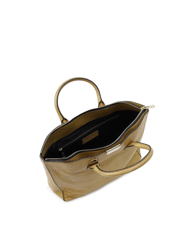 Crocodile Embossed Handbag