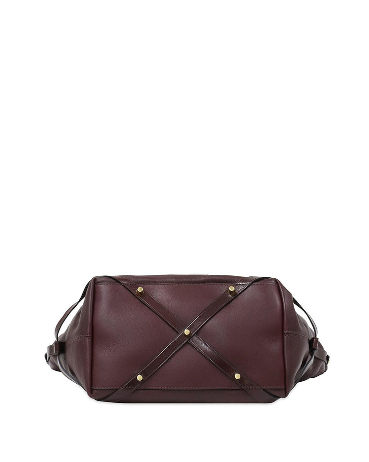 Check Canvas & Leather Handbag - ISSI Outlet