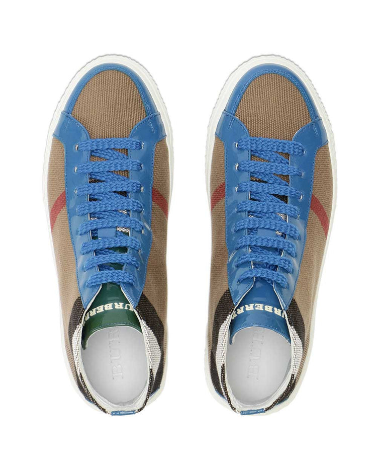 Striped High-Top Sneakers