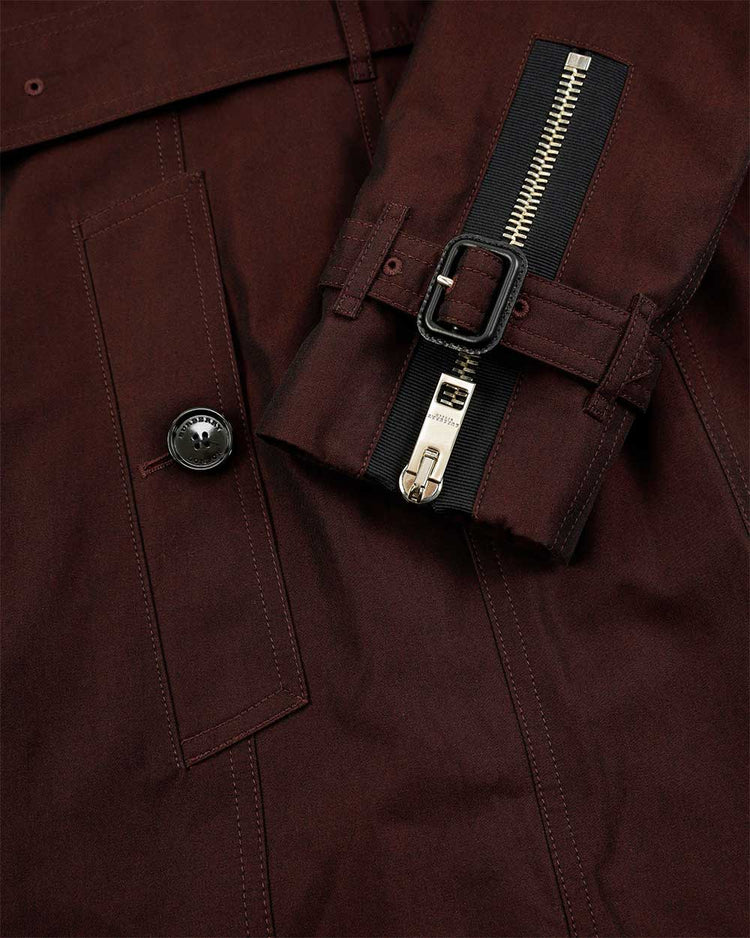 Double-Breasted Mid-Length Trench Coat