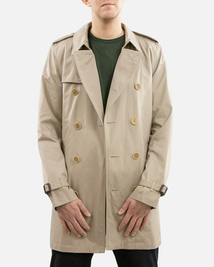Cotton Lapel Trench Coat