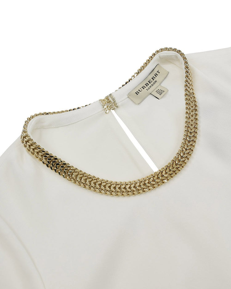 Metal Chain Crew Neck T-Shirts