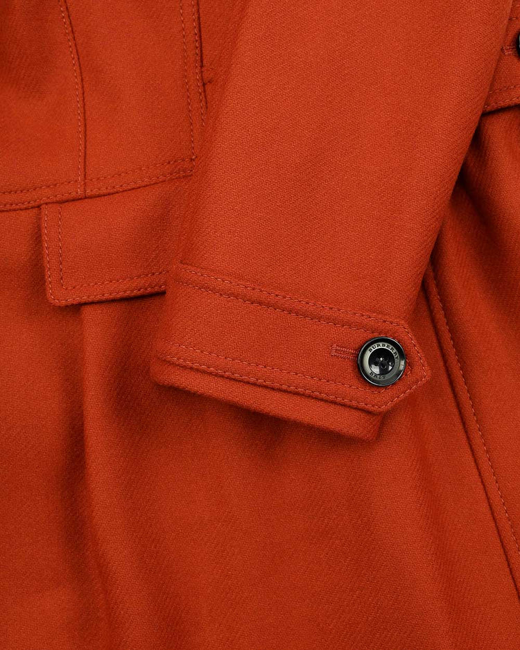 Single-Breasted Mid-Length Trench Coat