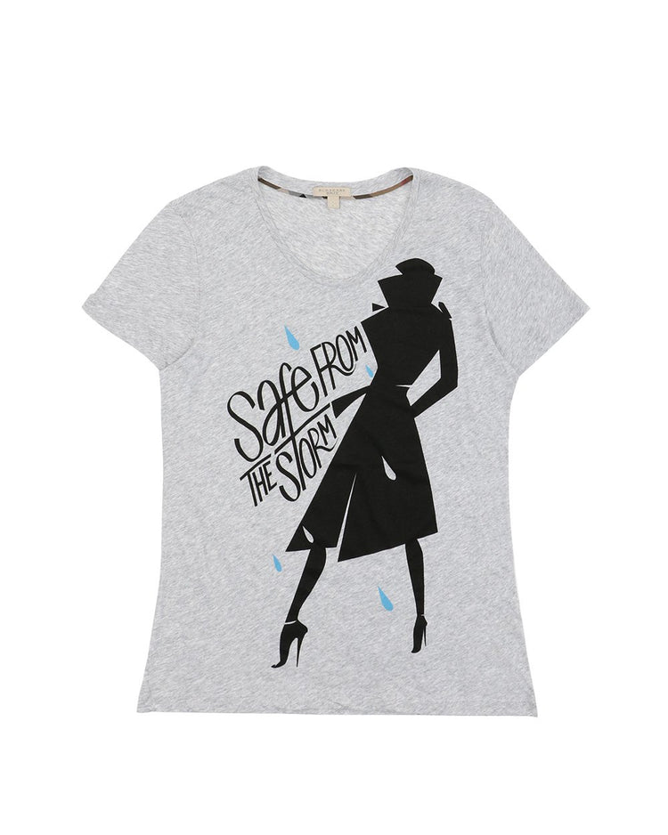 Printed Round Neck Short Sleeves T-Shirt