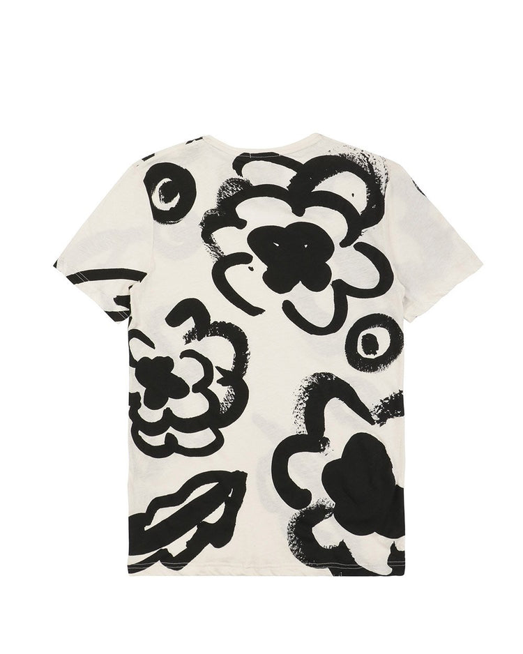 Printed Round Neck Short Sleeves T-Shirt