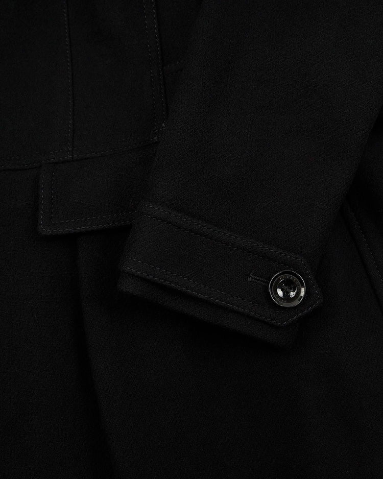 Single-Breasted Mid-Length Trench Coat