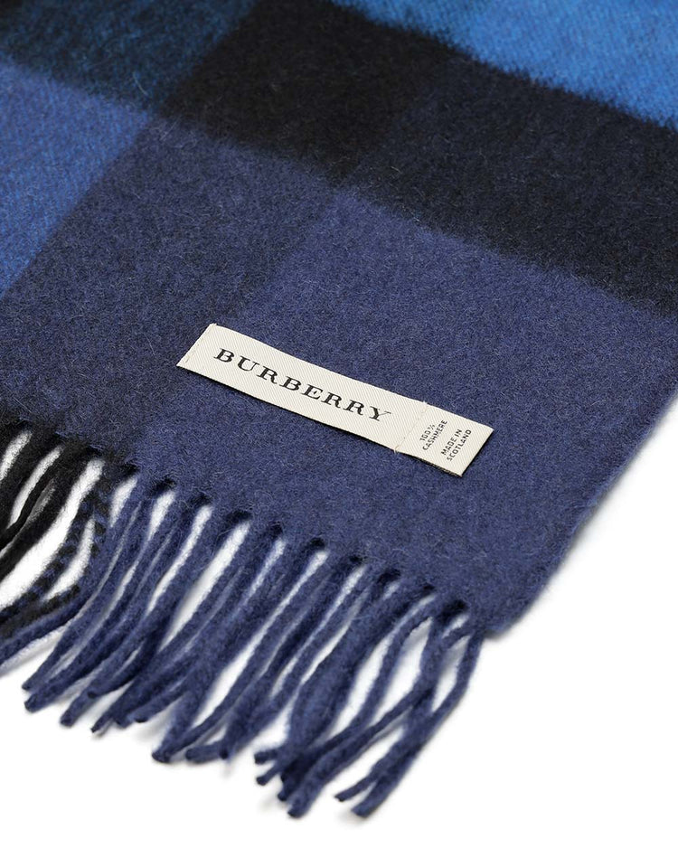 Checked Print Cashmere Muffler