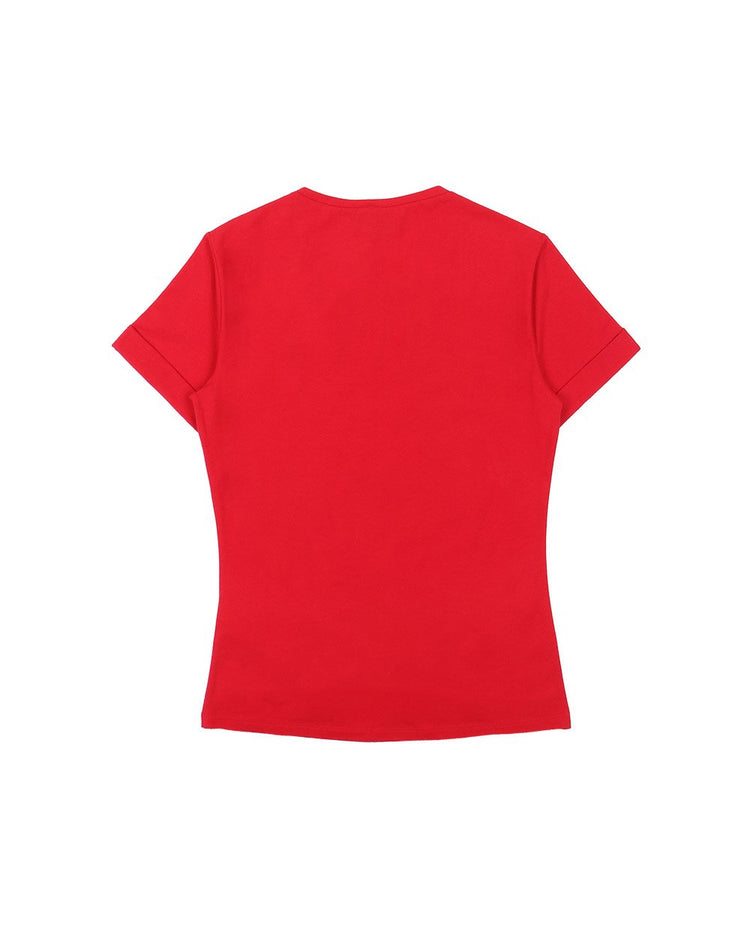 Print Short Sleevess Long T-Shirt