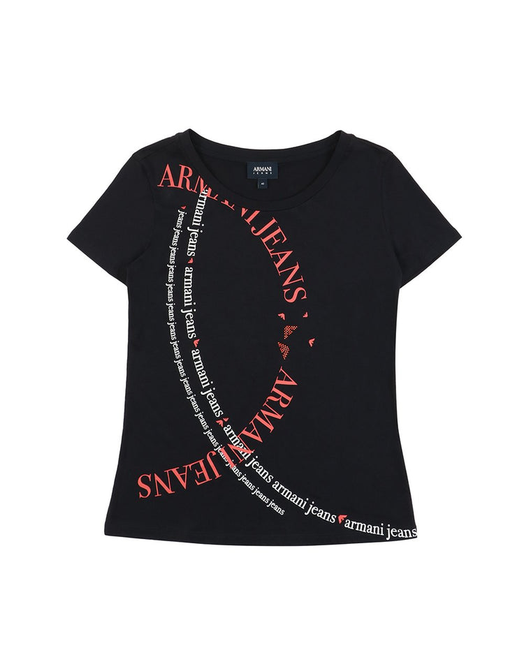 Cotton Printed Round Neck Short Sleeves T-shirt